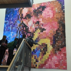 Pixel painting Roy Hardgrove, Groevenbeek, Ermelo